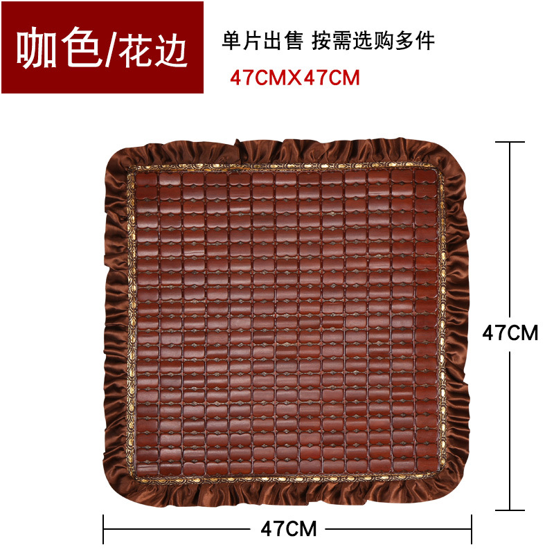Summer car seat cushions are cool and breathable. Car cooling pads, single-piece seat cushions, office seat cushions, bamboo mat car cushions pic 3