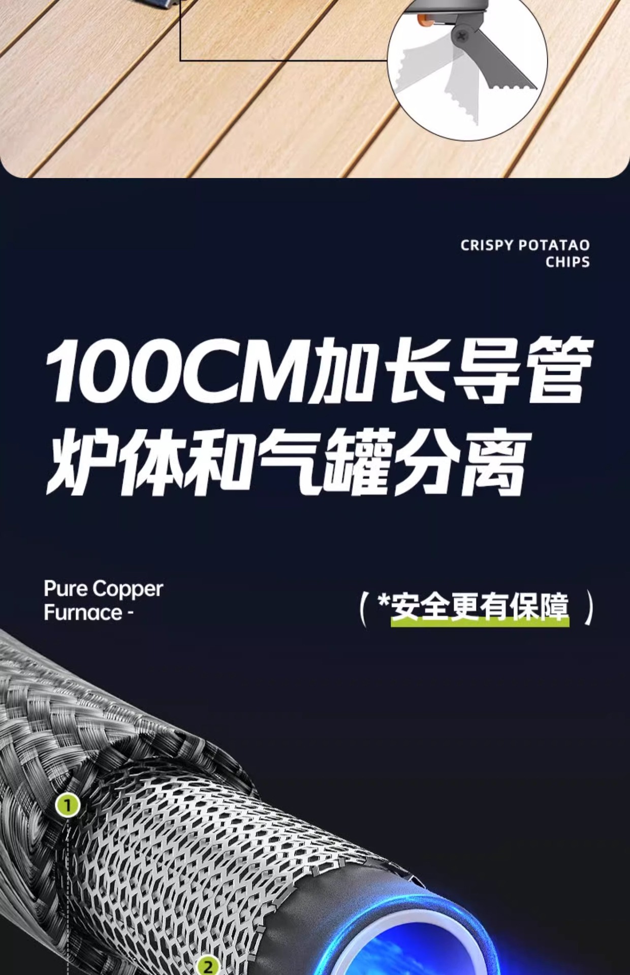 探险者卡式炉户外炉具分体式便携式燃气煮茶炉红外线防风分离式炉详情24