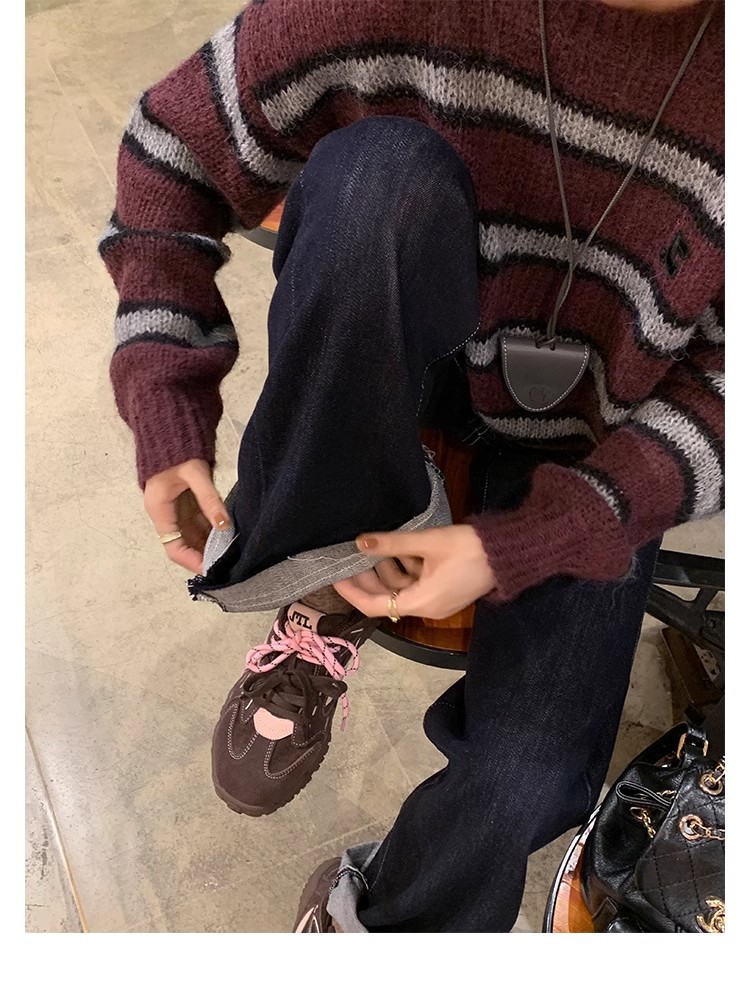 葡萄妈同款厚底增高真皮女板鞋2025秋冬新款阿甘运动休闲德训鞋女详情19