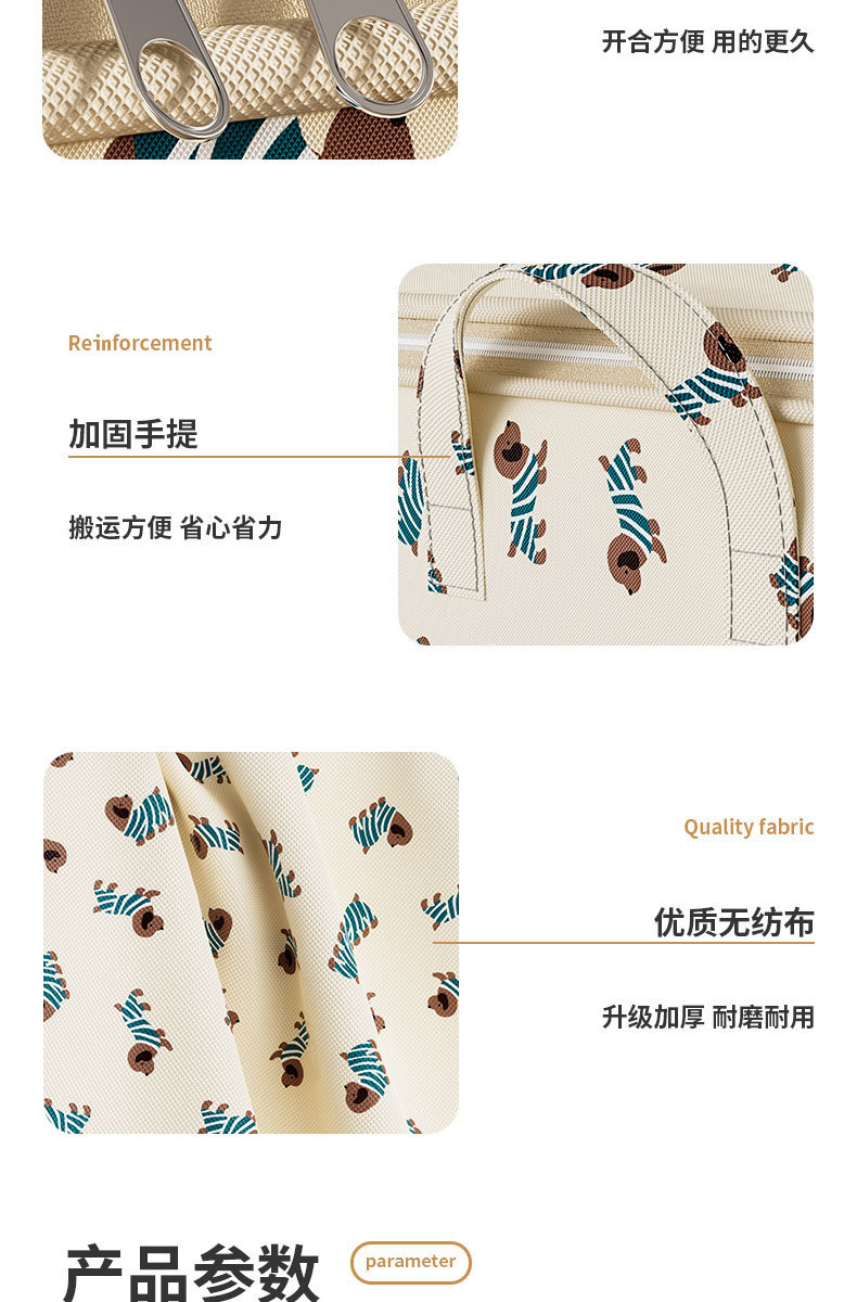 羽绒服专用收纳袋衣服被子搬家打包袋子整理袋衣物棉被大容量布袋详情14