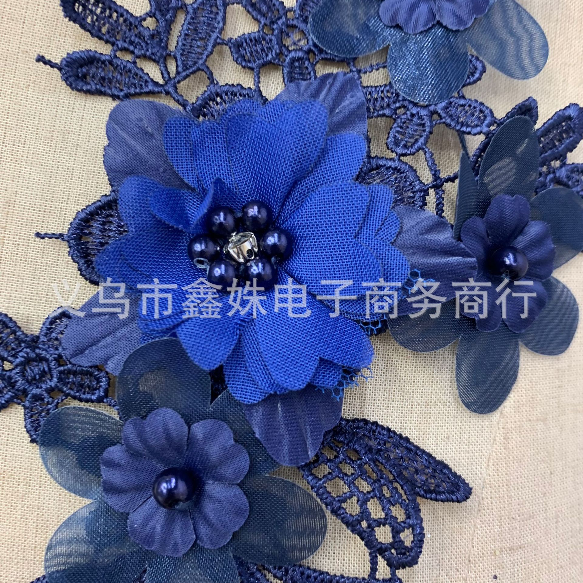 Export supply of lace flower patches in stock, lace pairs, embroidery, lace accessories, window decorations, diy performance costumes pic 12