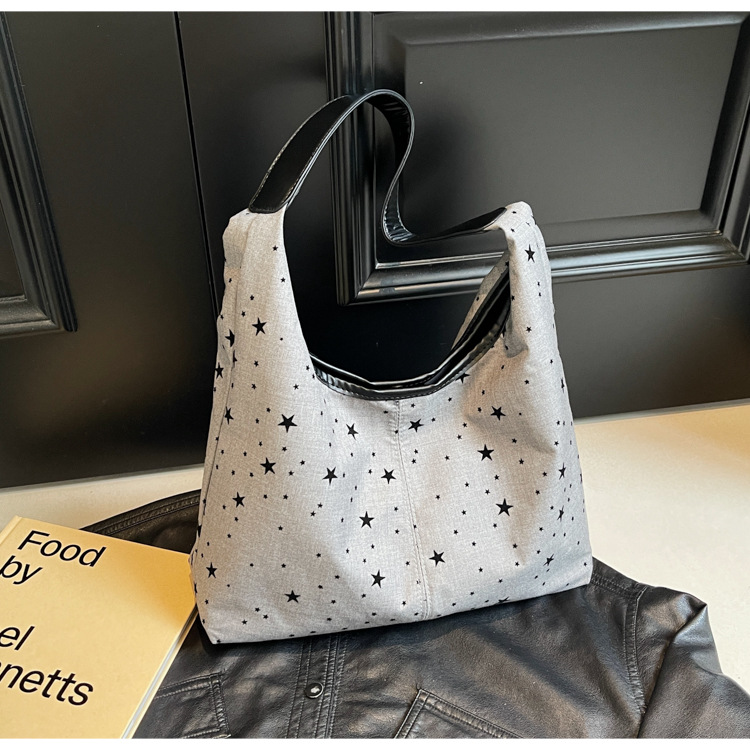 通勤大容量女包新款流行波点单肩包时尚百搭托特水桶包都市斜挎包详情47