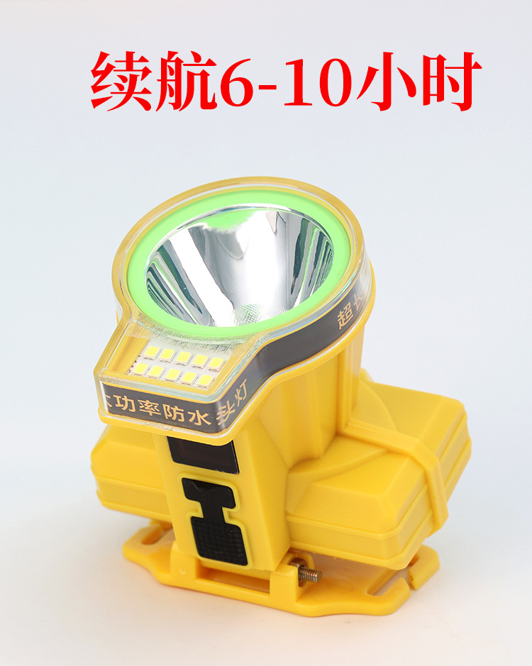 Smart display floodlight headlamp with 4000 lumens of strong light for outdoor camping lighting pic 2