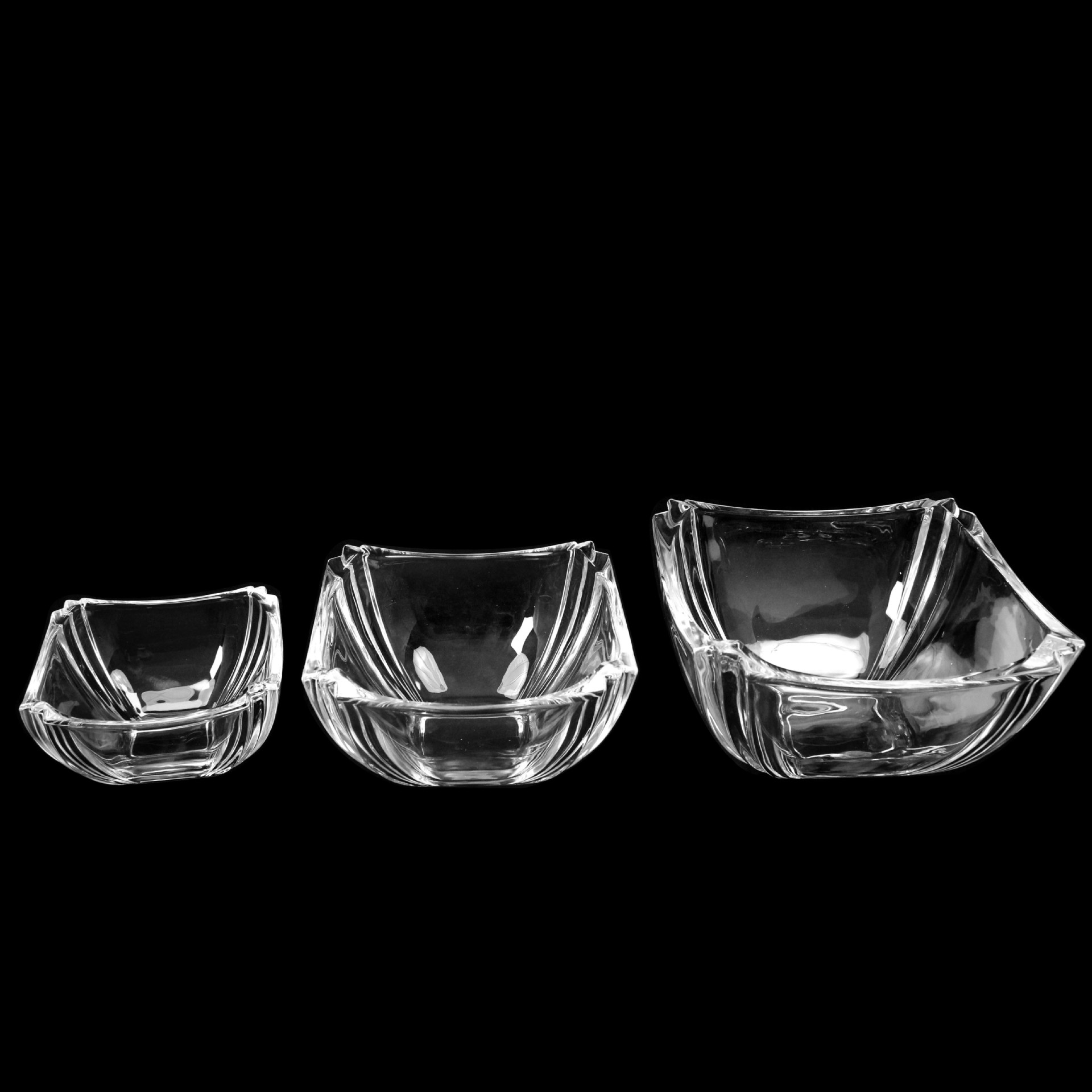 家用客厅茶几ins风轻奢北欧风格四方玻璃果盘果斗 宾馆水晶糖缸详情2