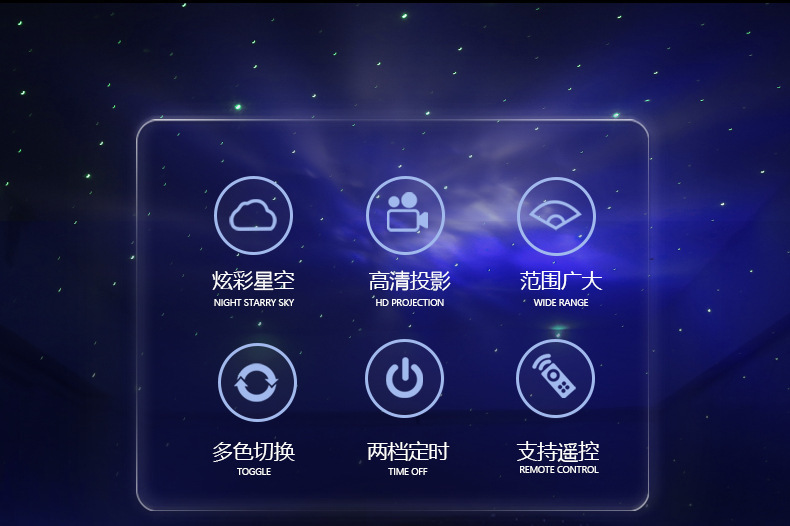 跨境爆款宇航员星空投影灯USB满天星氛围灯太空人摆件星空灯详情4