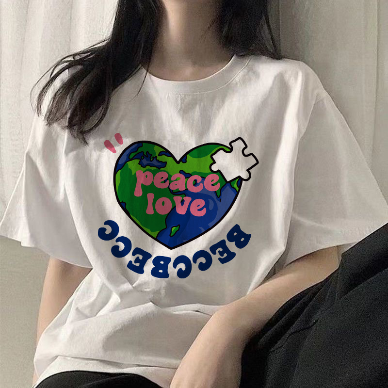 冰凉冰丝t恤港风ins三朵红花圆领短袖T恤男女休闲情侣装宽松型详情12