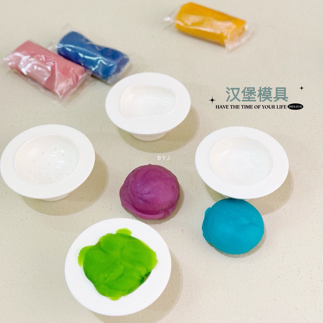 汉堡店彩泥玩具儿童橡皮泥手工diy模具套装汉堡店超轻粘土男女孩详情15