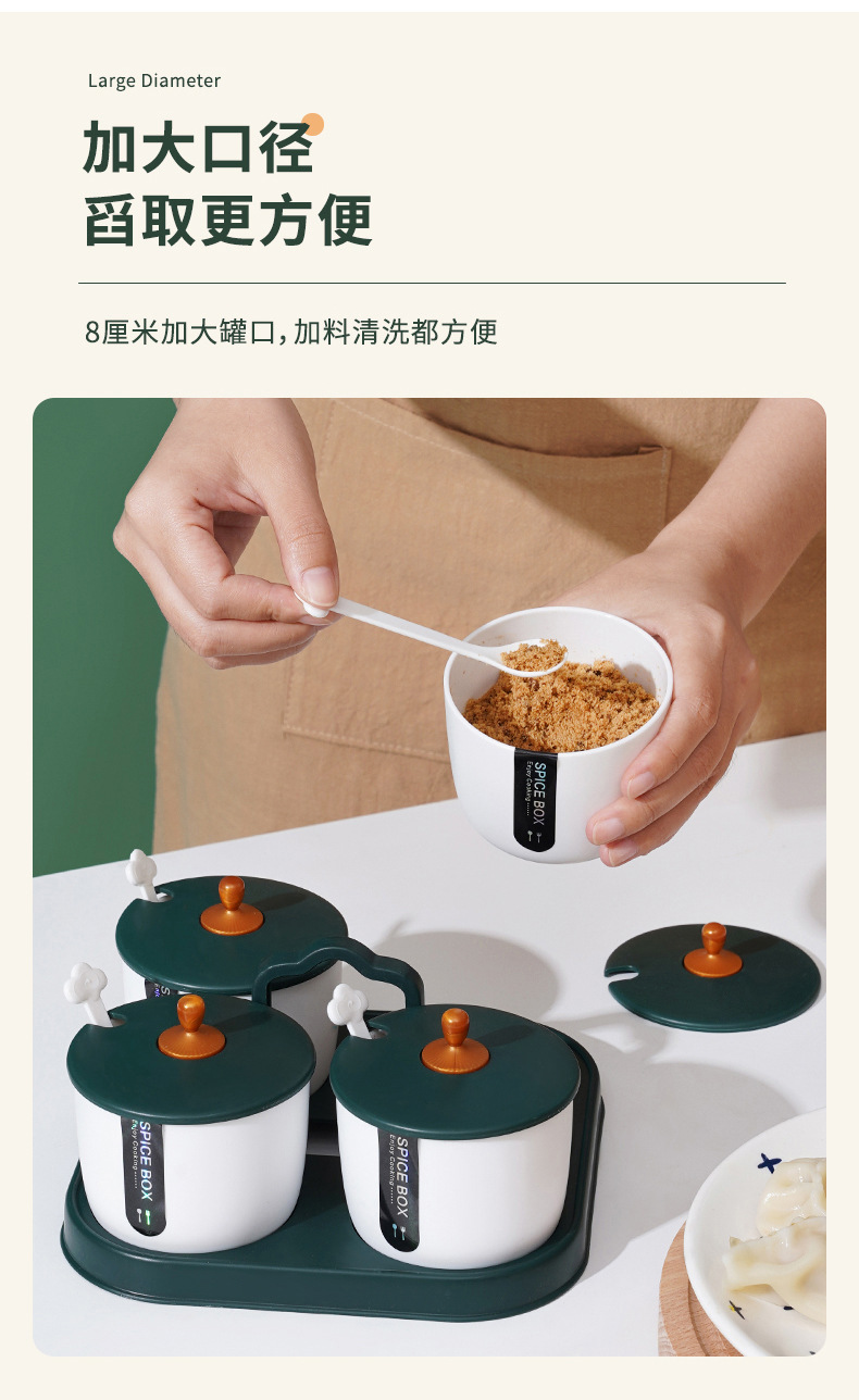 G81龙仕翔 | 调味盒系列LX-98-52正方四格调味盒详情5