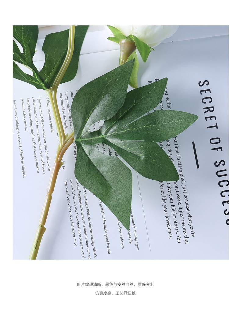 欧式迷你2头仿真牡丹花婚庆家居软装插花绢花摆放花艺仿真芍药详情13