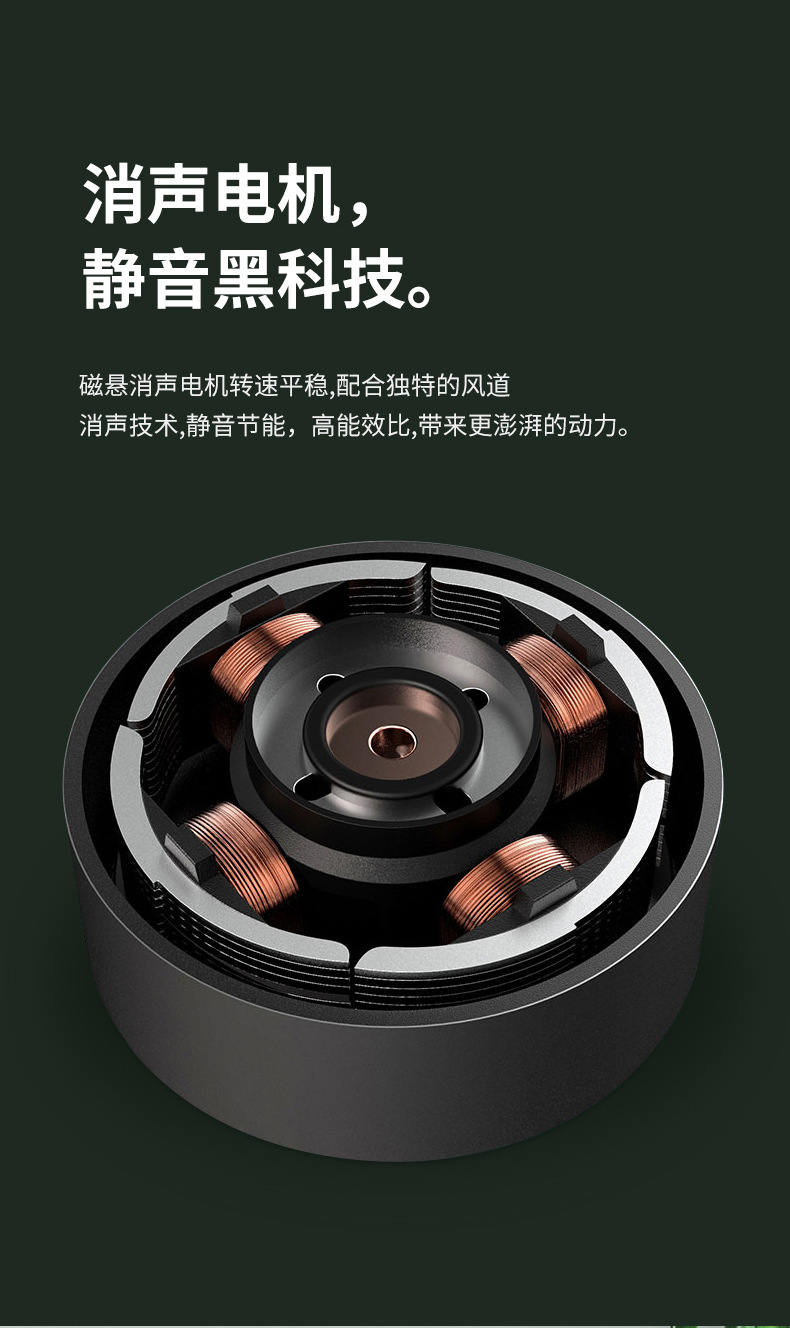 The 2023 new portable high-volume silent charging wall-mounted desktop fan is in stock on domestic and international e-commerce platforms pic 4