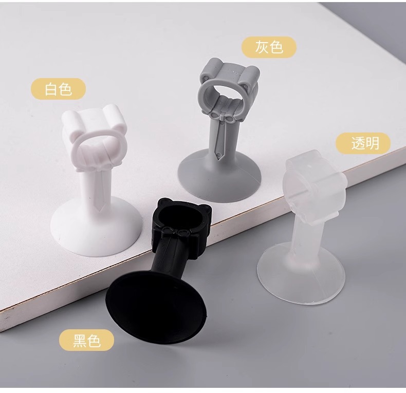 New type of silicone door handle silent anti-collision pad without perforation for door suction, bathroom and bedroom door suction and blocking, rear door stop pic 19