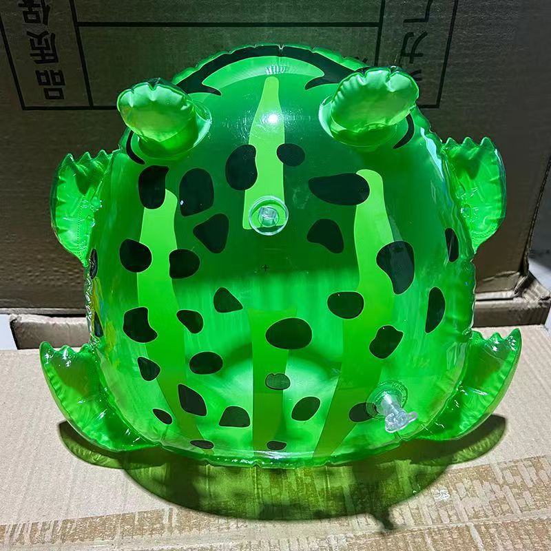 厂家现货PVC充气玩具青蛙 青蛙气球发光弹力青蛙儿大号批发摆摊详情6