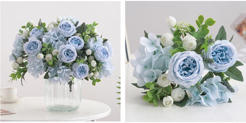 仿真花茶苞牡丹玫瑰多款绢花装饰家居婚庆花艺园配材配景摄影道具详情27