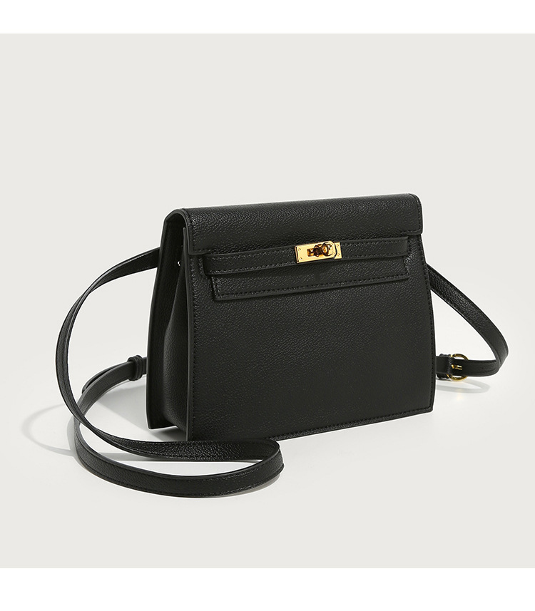 This is a new retro and trendy dance bag by Kelly, featuring a simple, classic and high-end look. It is a single-shoulder, hand-carry and crossbody bag with a lychee pattern pic 17