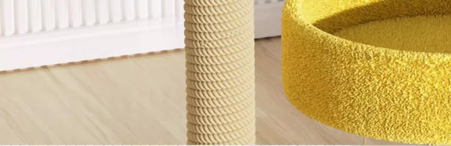Cat climbing frame, cat bed, cat tree integrated cat scratch board, climbing column, small and non-occupying cat stand, space capsule, for cat toys BY pic 5