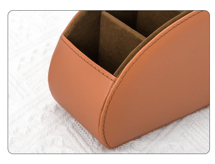 PU leather office desk, coffee table, remote control storage box, multi-purpose stationery storage, TEMU Amazon bestseller pic 11