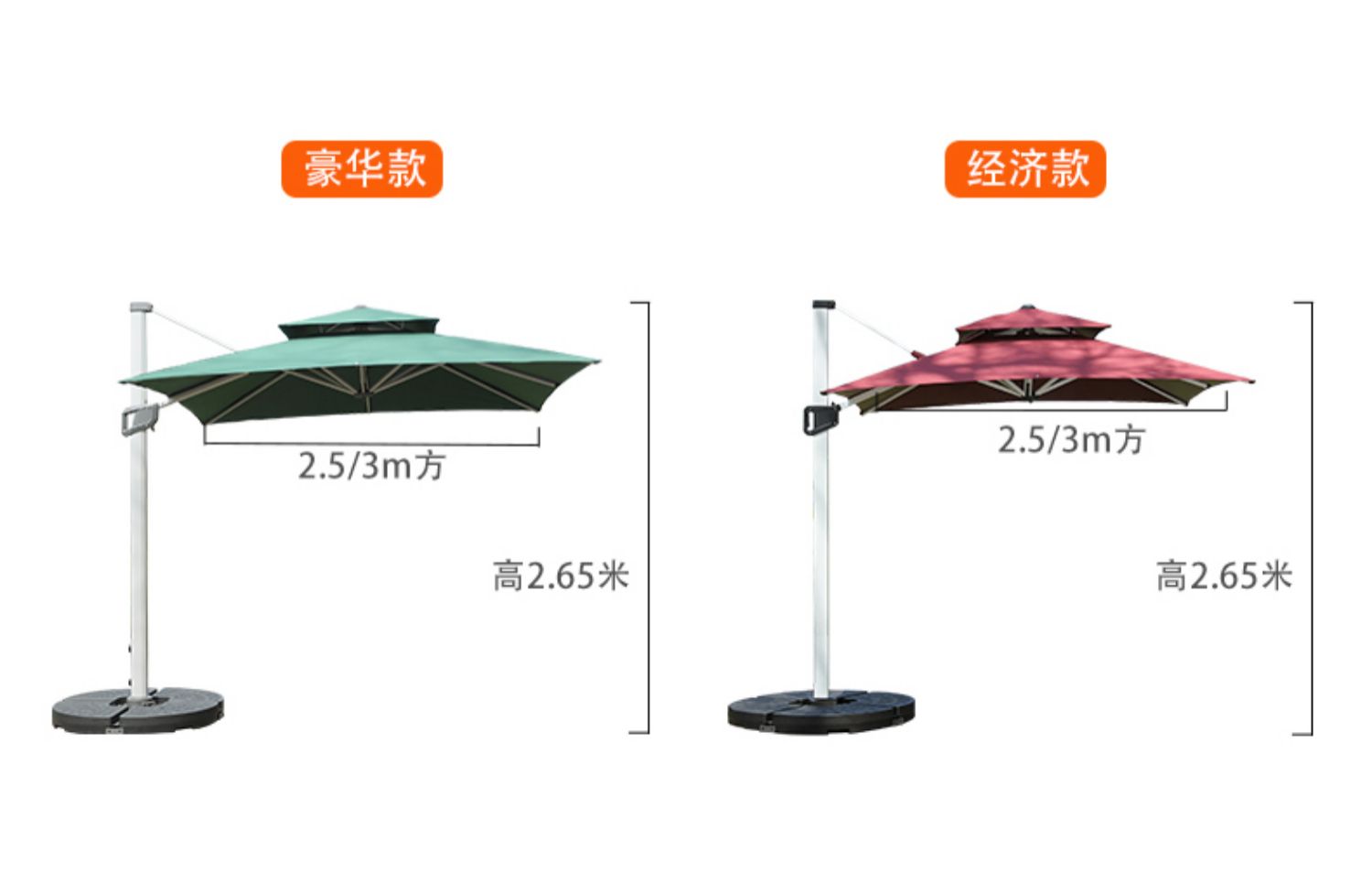 SG37户外遮阳伞庭院伞别墅大太阳伞摆摊花园商用户外伞露台室外罗详情51