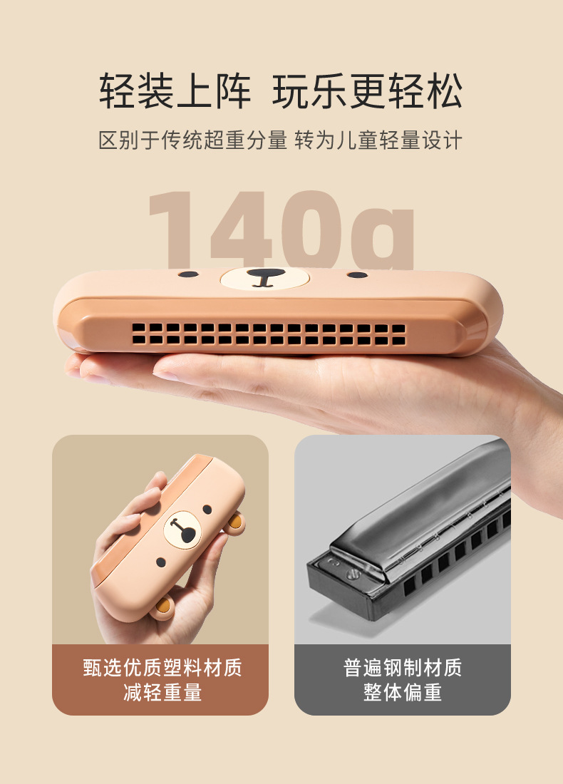 16-hole free-playing harmonica for children, a cute cartoon musical instrument toy for early education of babies pic 8