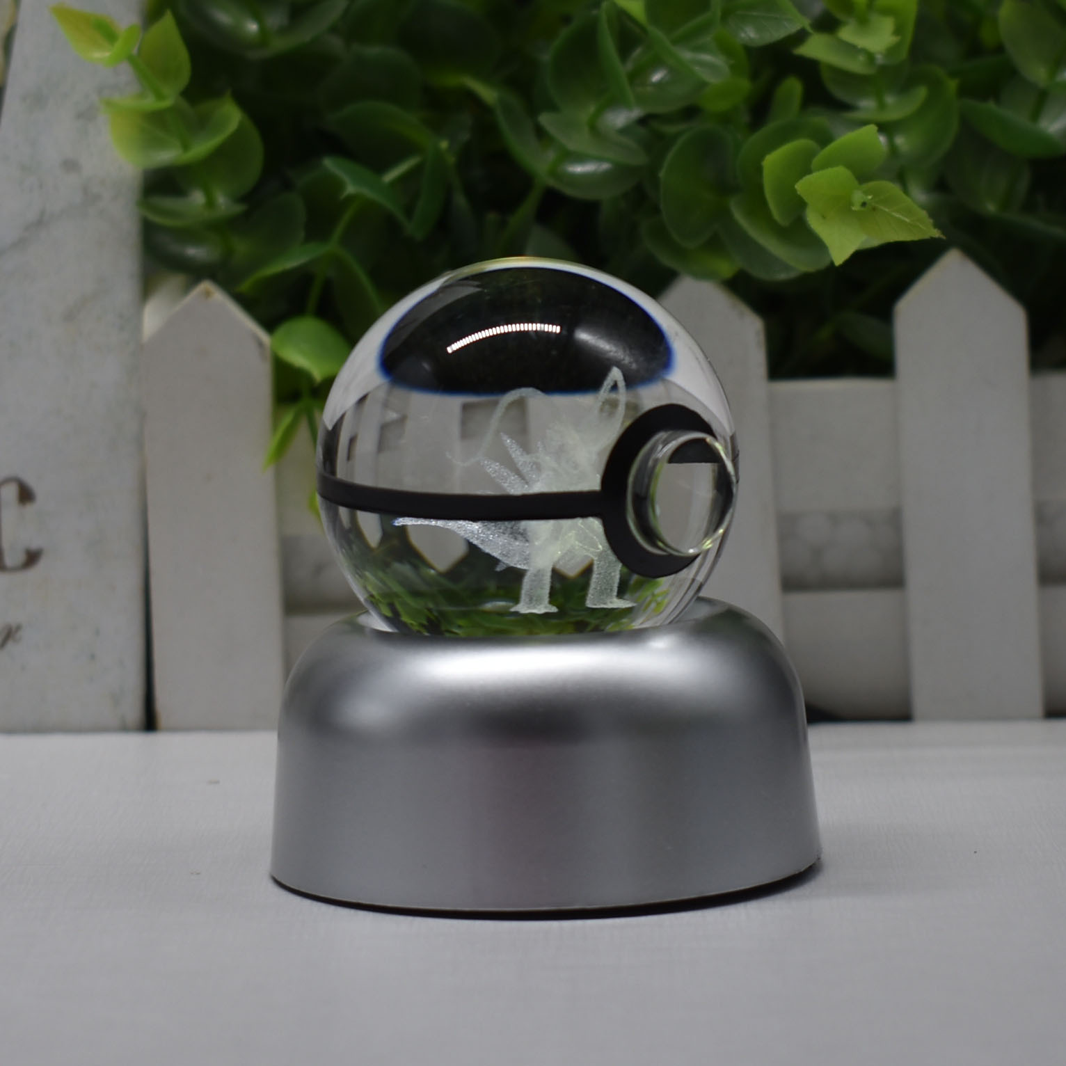 外贸Pokemon精灵宝贝Koraidon故勒顿K9水晶球UFO3D小夜灯多彩底座详情24