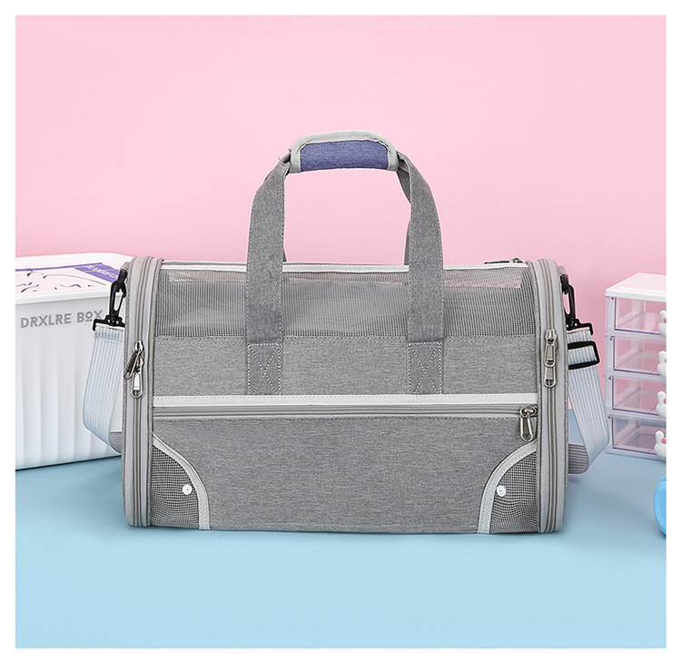 Cat bag, portable handbag for going out, breathable, spacious, fashionable dog bag, hand-held, space-style pet bag pic 18