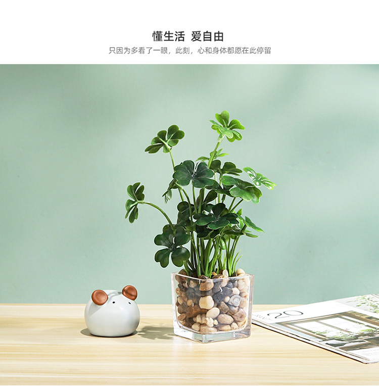 北欧ins假花绿植盆栽摆件家居客厅室内装饰迷你植物盆景详情13