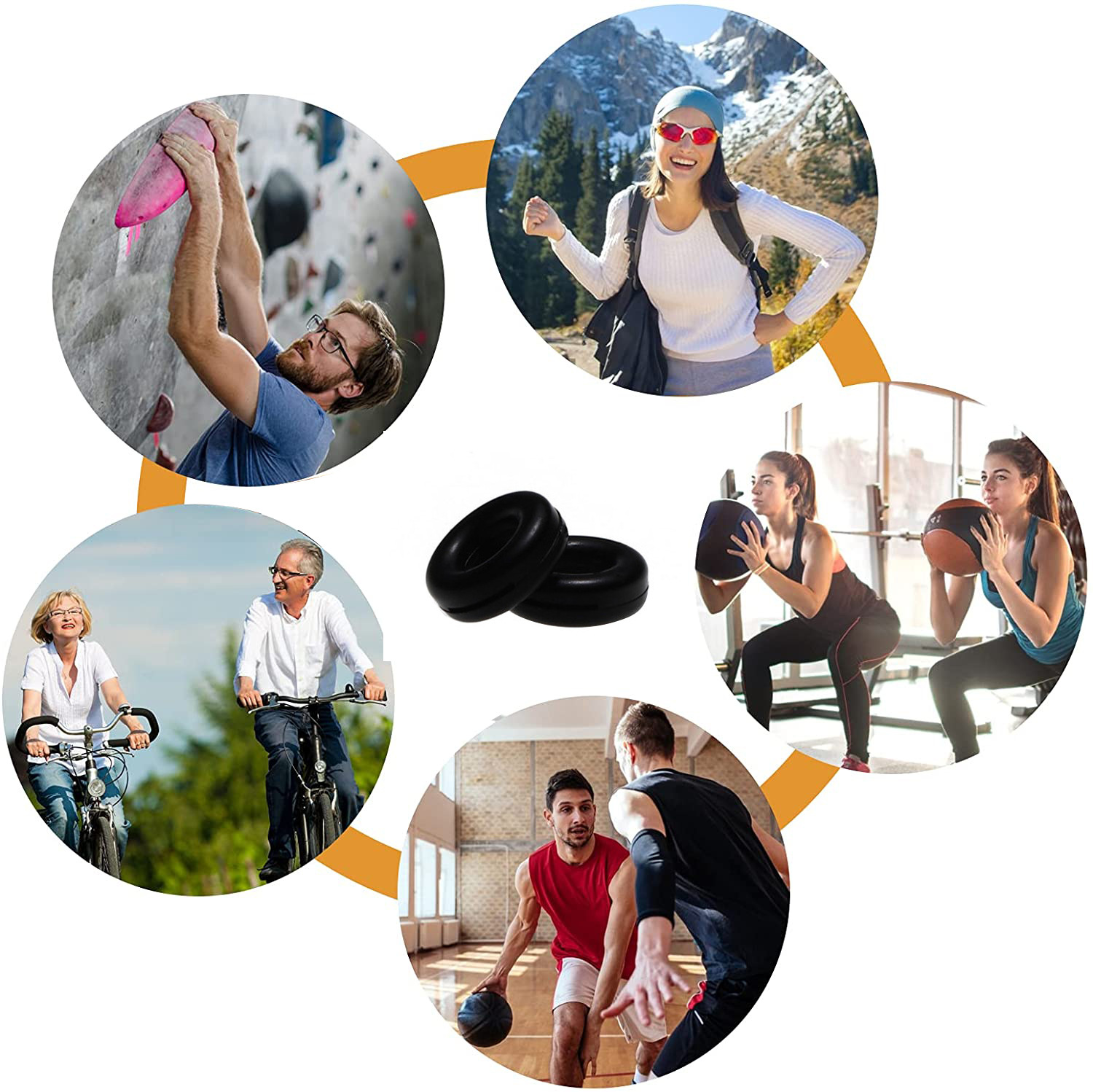 Eyewear accessories: Silicone anti-slip ear tips, silicone circle anti-slip rings, jelly-colored ear hooks, ear pads, and colorful wholesale pic 3