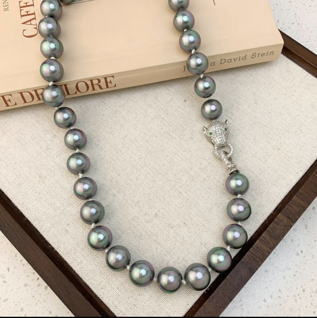 Factory direct sales of 18k micro-inlaid zircon leopard necklace with gold plating and color retention, connecting buckle, bracelet buckle and end buckle DIY accessories pic 2