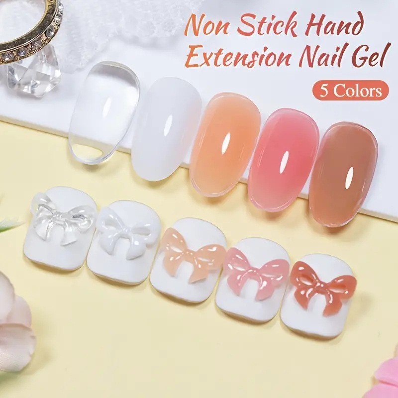 Cross-border bestsellers: Solid non-stick hand-kneading glue, nail art engraving shaping glue, phototherapy extension glue, gummy glue, nail polish glue pic 11