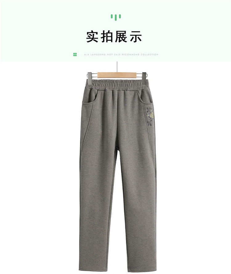 中老年人秋冬裤子妈妈装加肥加大保暖长裤奶奶装休闲加厚加绒女裤详情8