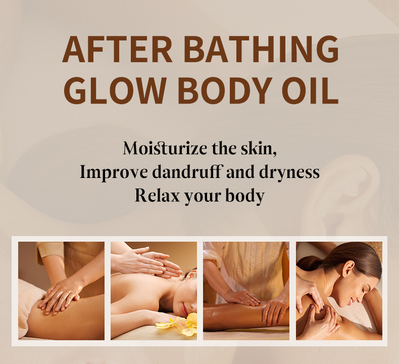 跨境曲酸凝胶油Body oil保湿滋润啫喱身体油200ml刮痧养肤按摩油详情5