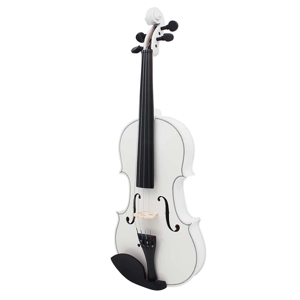 Cross-border violin set: White violin, adult beginner violin practice 4/4 basswood violin pic 7