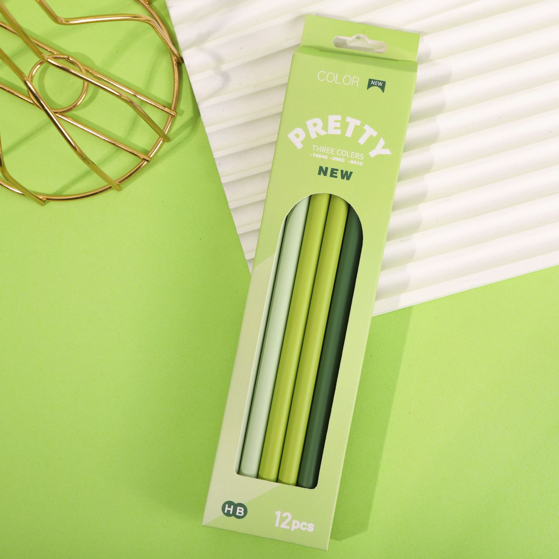 奔贝儿2B铅笔12支一盒渐变hb铅笔小学生专用书写工具马卡龙圆杆笔详情11