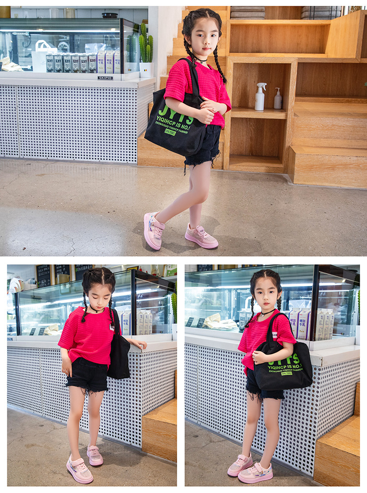 女童鞋网面小白鞋2024春夏季透气新款儿童板鞋小学生公主运动鞋子详情12