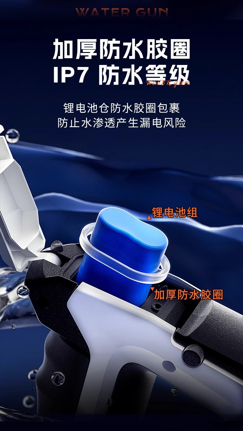 脉冲电动连发水枪玩具自动吸水漂流强力喷水儿童高压大号滋嗞水枪详情4