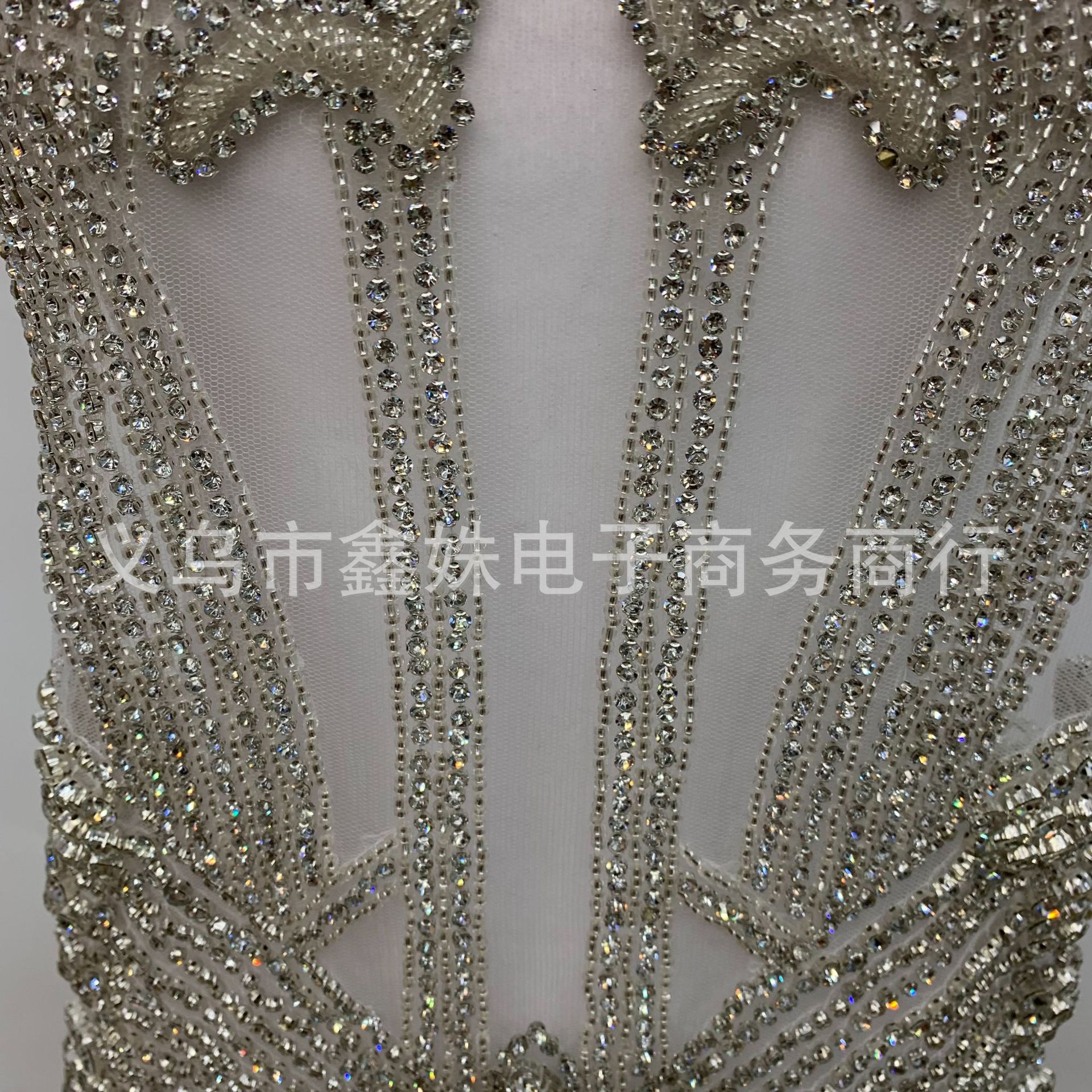 Ultra-heavy industry luxury hand-beaded luxury wedding dress and evening gown glass rhinestone cut pieces clothing accessories pic 4