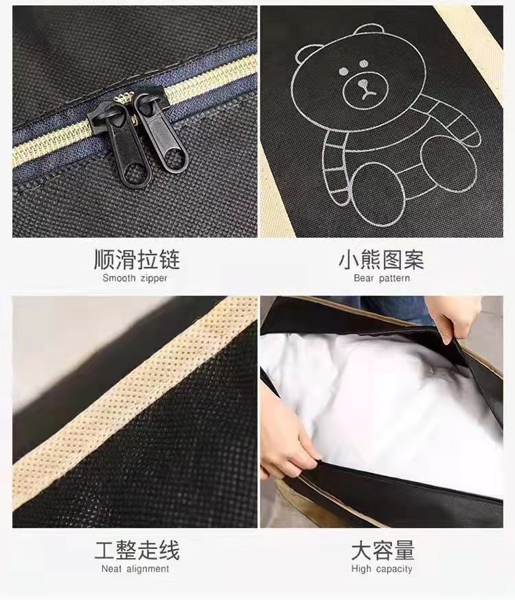 编织袋搬家打包袋特大号行李袋防潮收纳袋被子衣服袋手提袋无纺布详情13