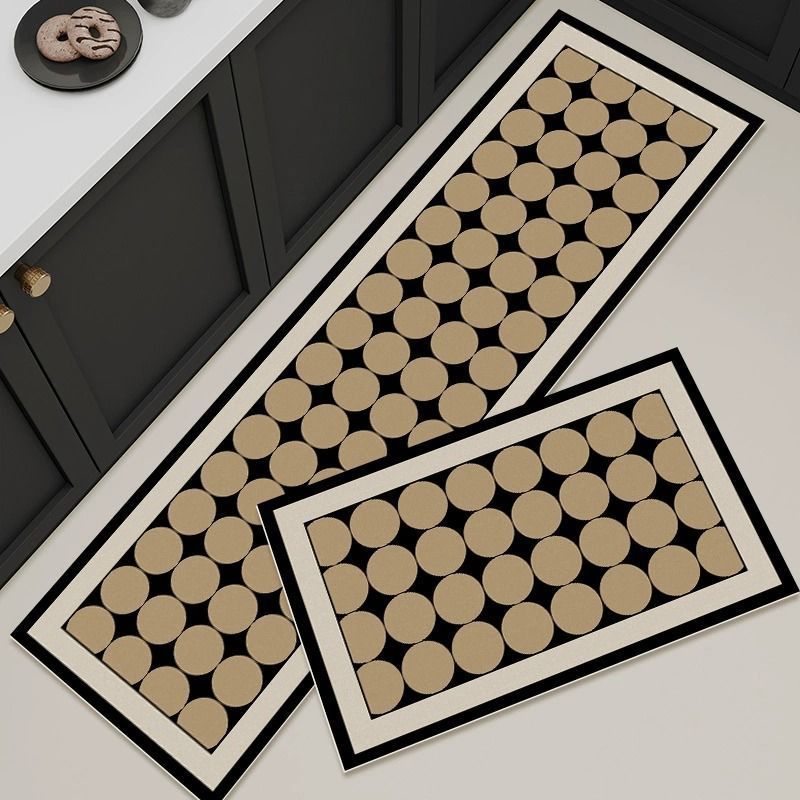 简约轻奢硅藻泥风格地垫厨房吸水防滑速干长条地毯浴室卫生间脚垫详情17