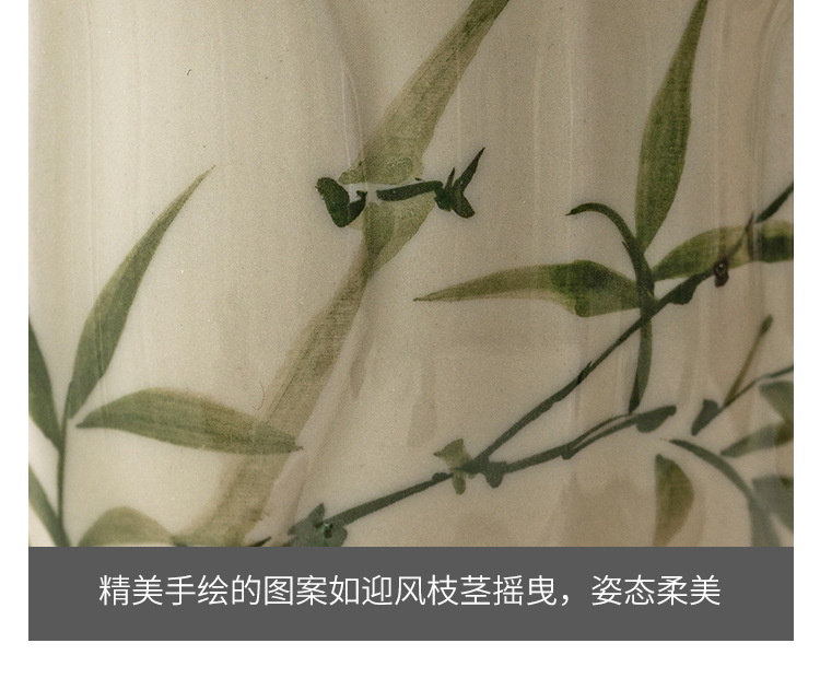 厂家翠绿文竹花型茶杯主人杯陶瓷功夫喝茶小杯子草木灰闻香品茗杯详情21