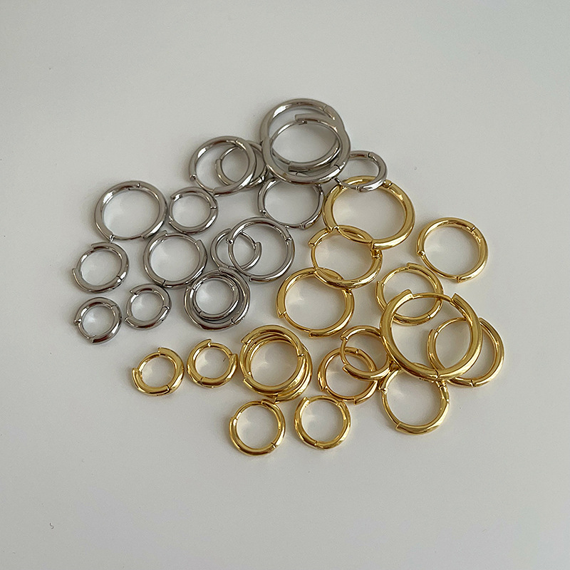 经典日常素圈金属耳圈女韩国简约个性百搭气质时尚耳钉耳环耳饰详情4