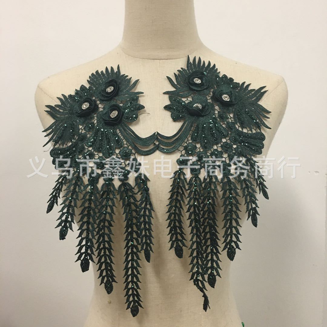 亮片蕾丝立体对花服装婚纱旗袍辅料衣服裙子装饰品饰品绣片装饰大详情10