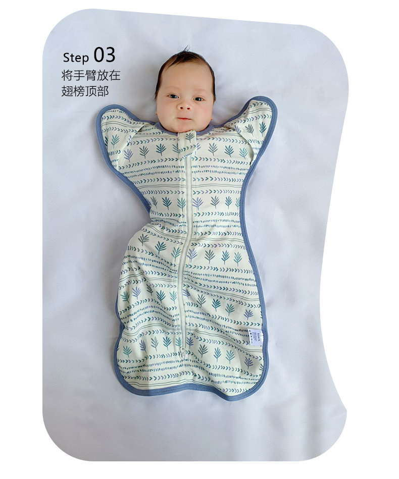 跨境夏季薄防惊跳包巾包巾包被新生儿用品a类待产包纯棉婴儿襁褓详情18