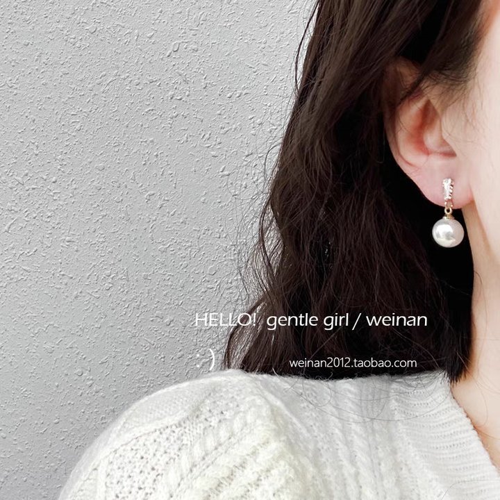 s925 Silver needle design, heart-shaped flower tassel stud earrings, high-end pearl earrings and elegant earrings for women in 2024 pic 12