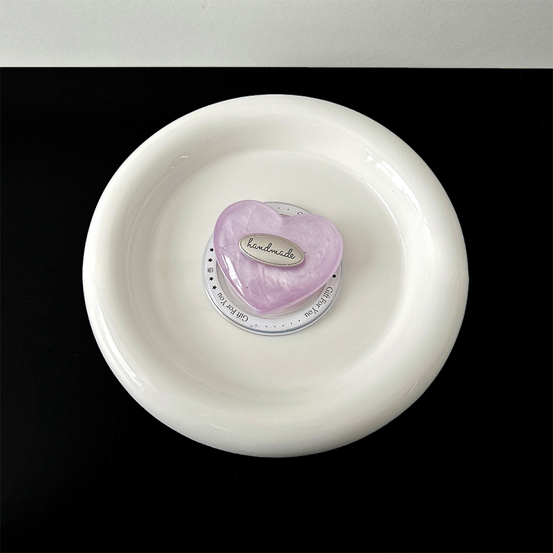 Colorful heart-shaped phone airbag stand, English light luxury ins style, high-end magnetic back sticker, desktop TV watching stand pic 21
