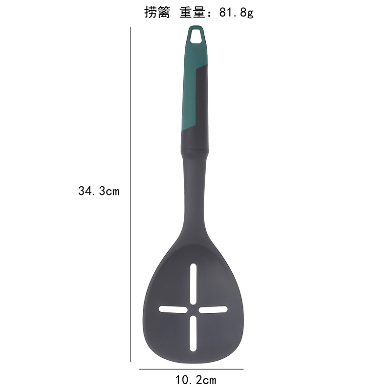 热销新款厨房新用品尼龙厨具套装尼龙捞漓长柄不粘锅耐高温立式详情3
