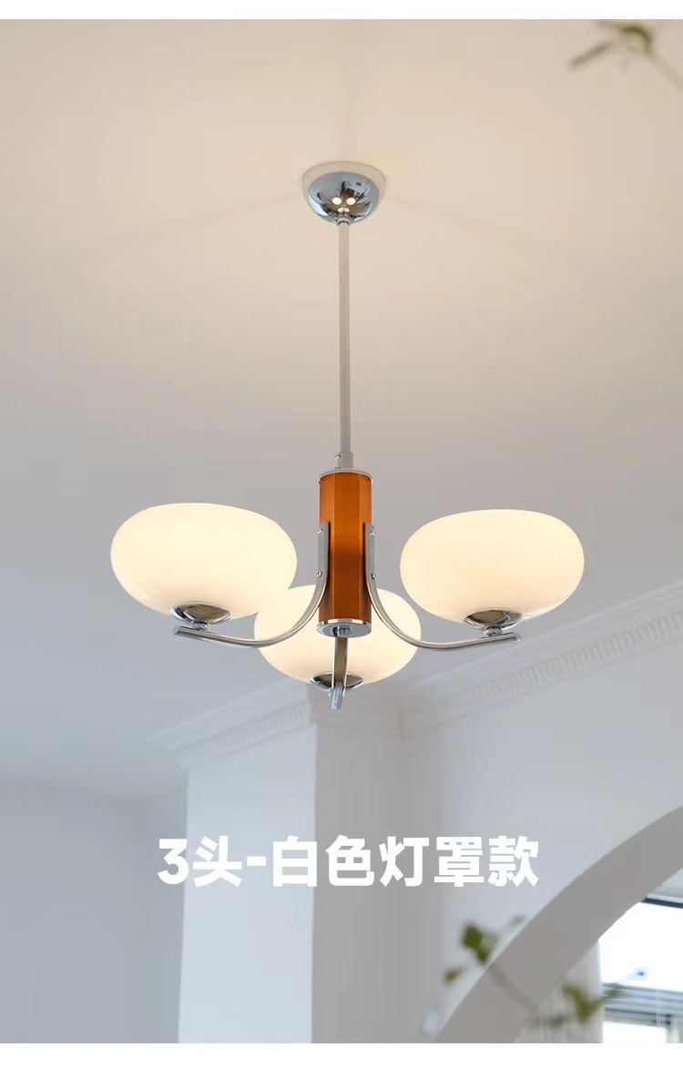 迪格雅中古北欧实木卧室餐厅吊灯 法式复古原木mcm书房客厅吊灯详情10