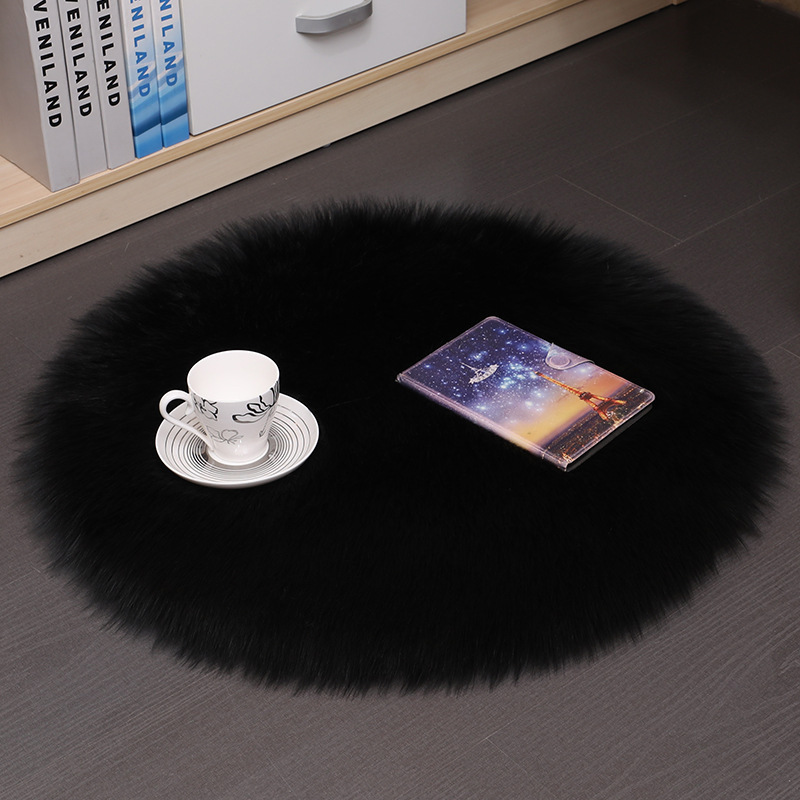 Cross-border factory direct sales and wholesale of imitation wool carpets, long plush, anti-slip, absorbent, comfortable and skin-friendly for living rooms and bedrooms pic 8