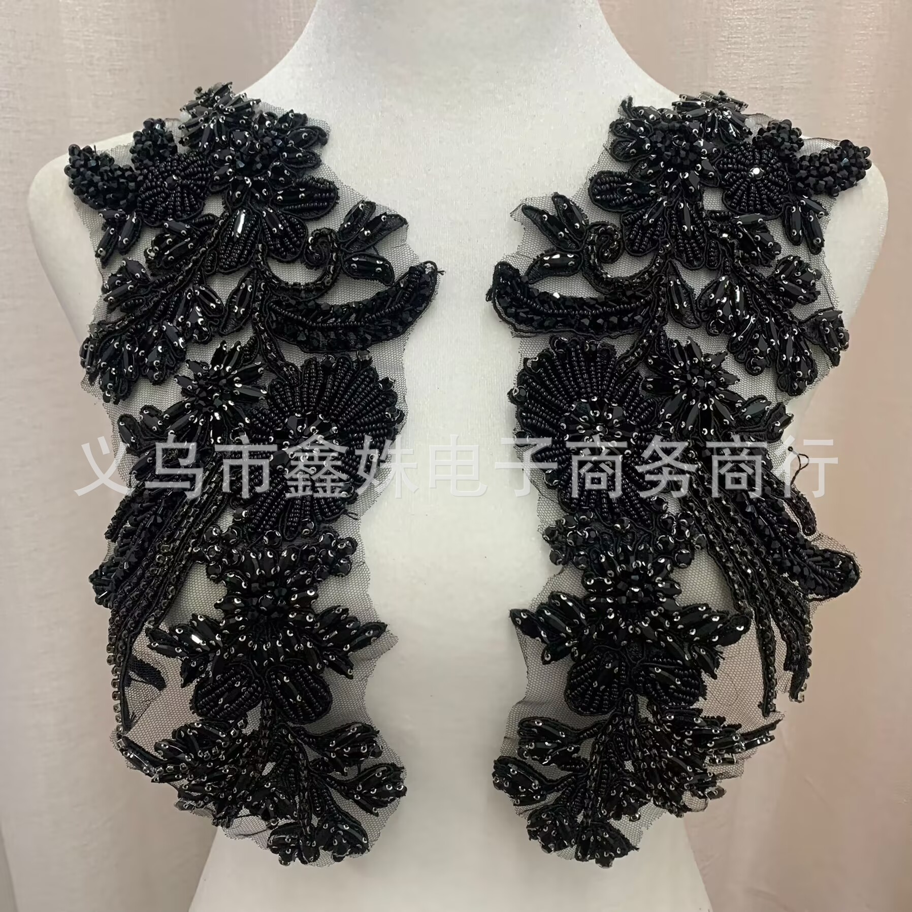 全新手工麦穗钉珠钉钻珠绣服装配饰详情13