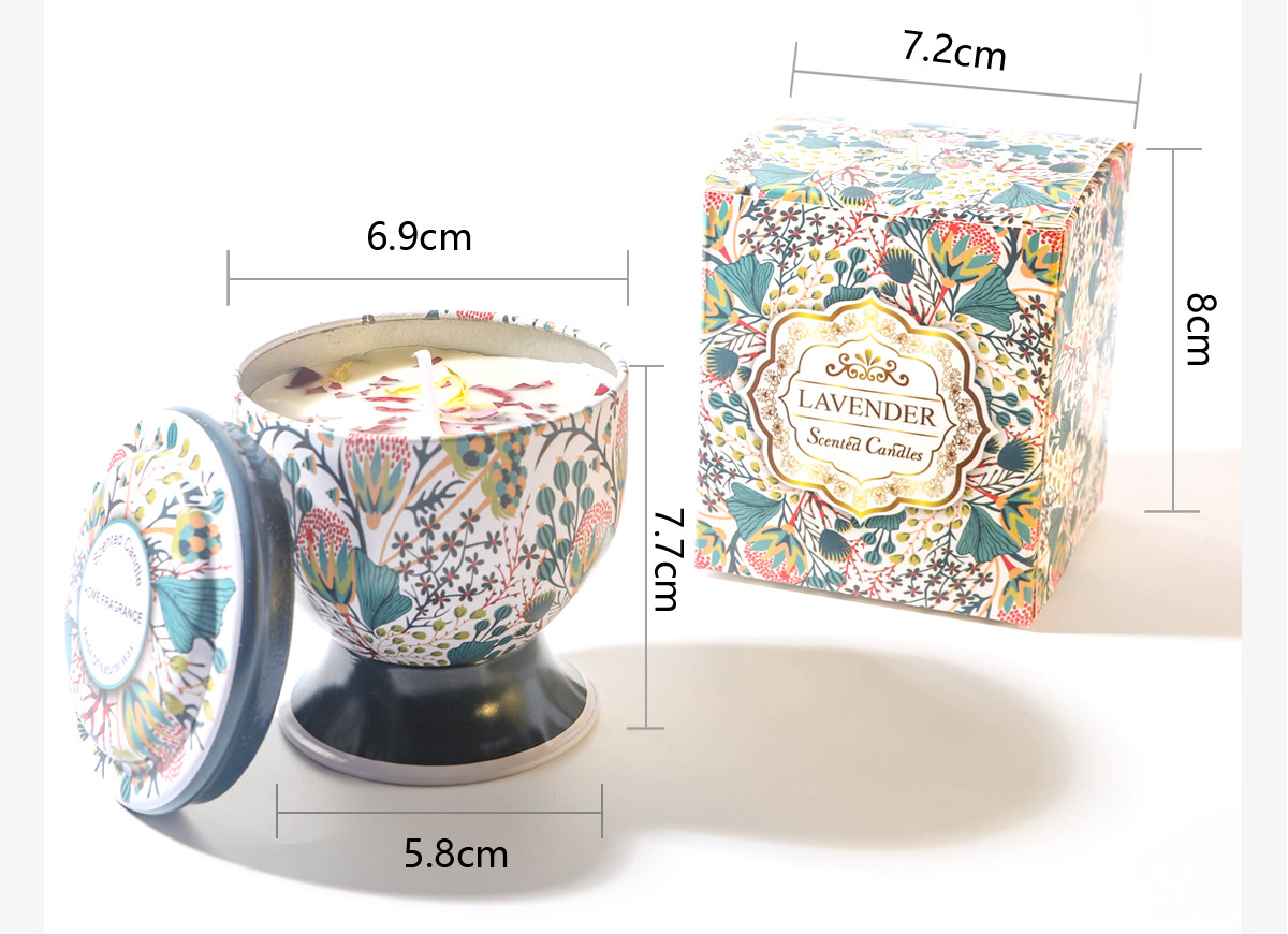 跨境高脚杯干花香薰蜡烛结婚伴手礼生日礼物花氛芳熏香蜡烛批发详情10