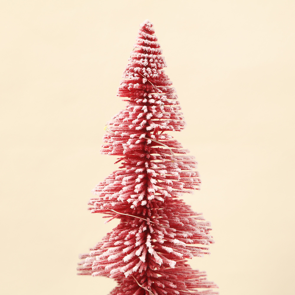 新款螺旋圣诞树迷你圣诞小树桌面摆件橱窗摆台圣诞礼物带灯圣诞树详情8