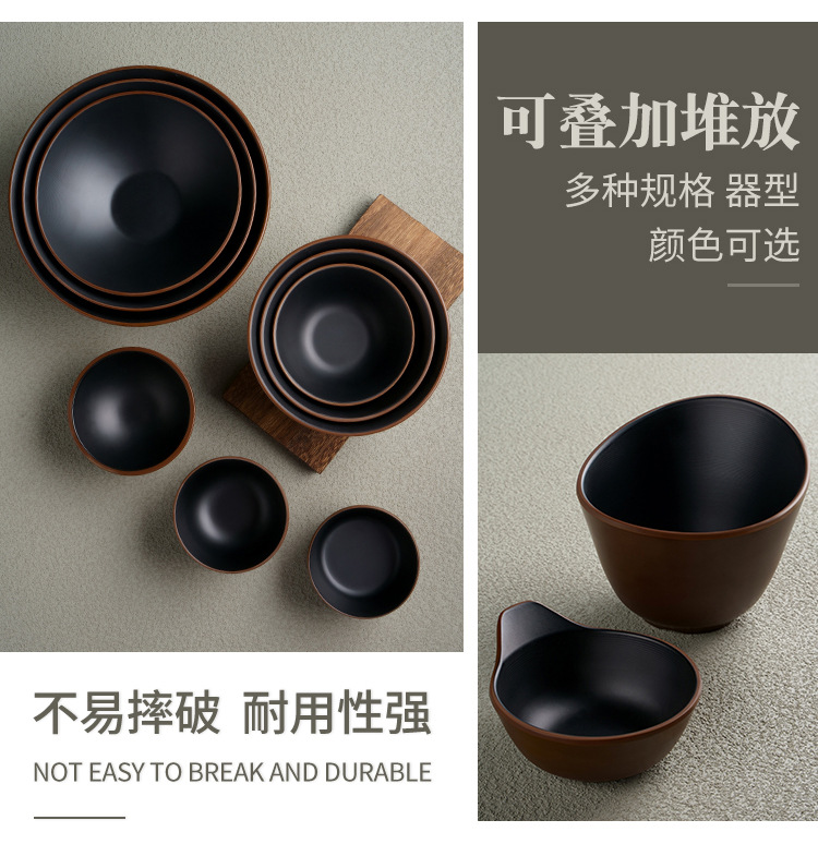 密胺碗拉面碗仿瓷碗餐具牛肉汤粉碗商用麻辣烫大碗塑料面馆专用碗详情5